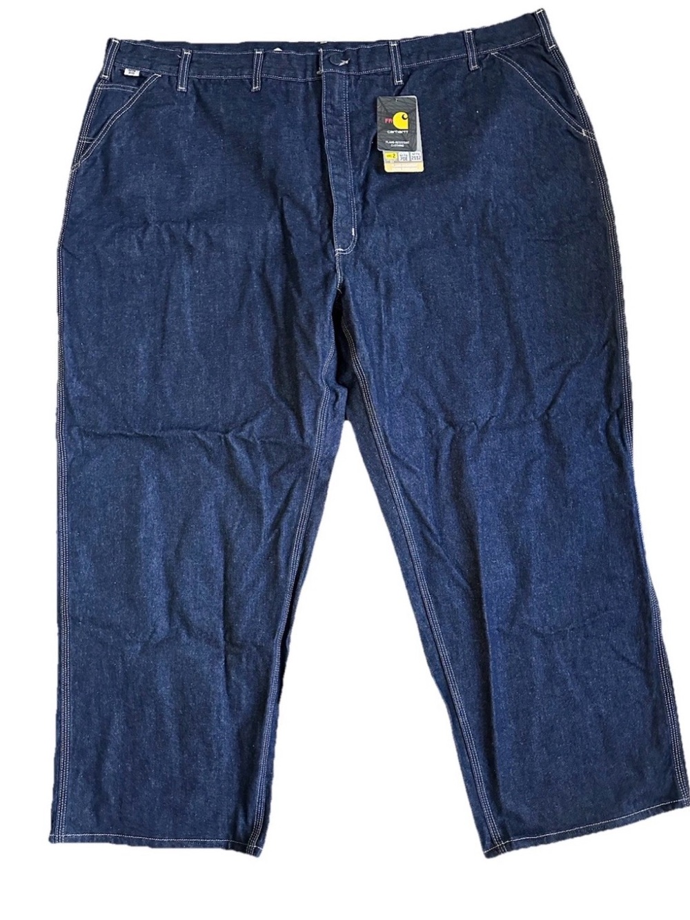 Carhartt Men’s FR Denim Jeans 54x32 Blue FRB13401 Straight Leg Workwear